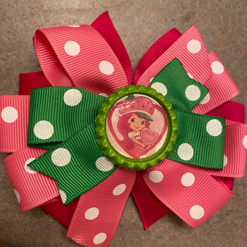 Strawberry Shortcake hair bow